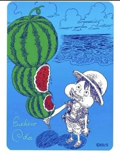 Monkey D. Luffy – NatsuComi 2026 Meta-Kira Card (Watermelon) – JP
