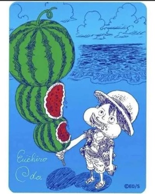 Monkey D. Luffy – NatsuComi 2026 Meta-Kira Card (Watermelon) – JP [EX]
