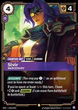 Sivir, Mercenary 143a/221 – Spiritforged