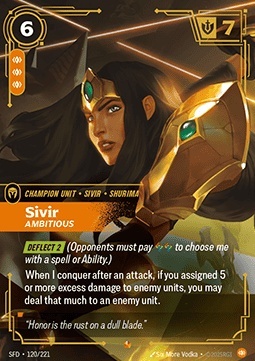 Sivir, Ambitious 120/221 – Spiritforged